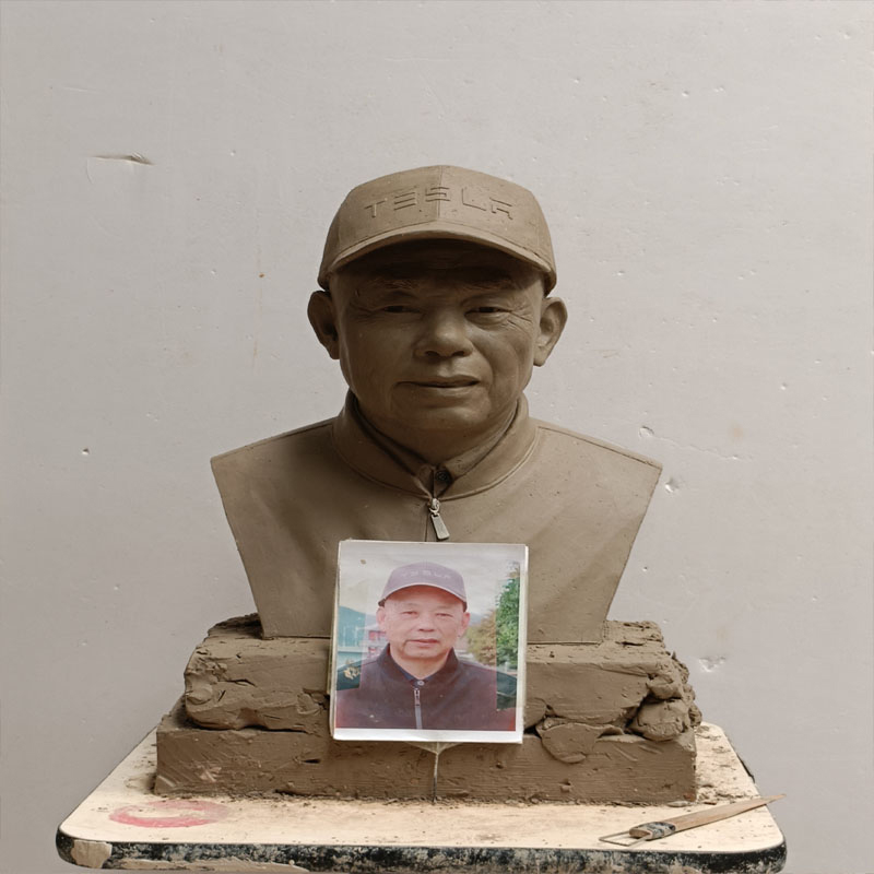 Anpassad brons porträttskulptur