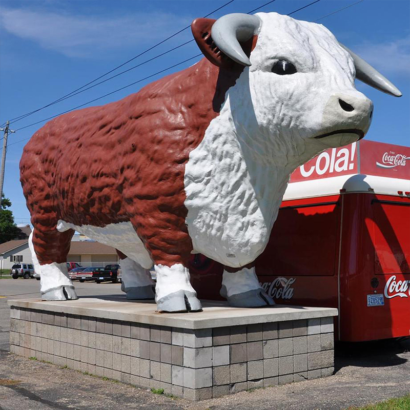 Jätte skulptur för blomko i glasfiber