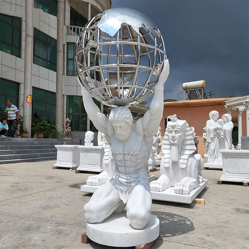 Atlas stenhuggen klotskulptur