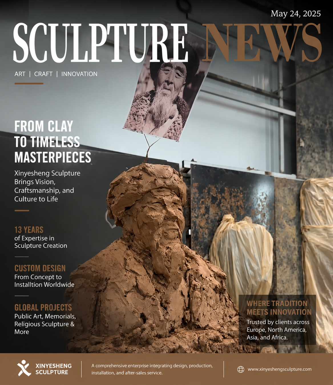 Hur tar Xinyesheng Sculpture anpassad metallkonst till globala marknader?